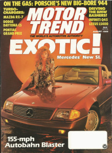 MOTOR TREND 1989 AUG - 300SL GULLWING, RX-7 TURBO II